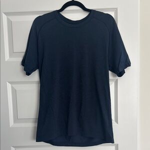 Lululemon Athletica Blue tech short Sleeve Tee